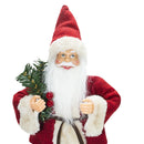 Pupazzo Babbo Natale H30 cm Rosso e Crema