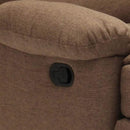 Poltrona Relax Reclinabile Manuale 89x100x100 cm in Tessuto Marrone