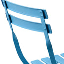 Set Tavolino e 2 Sedie Pieghevoli da Giardino Teresa Blu Niagara 