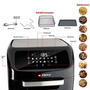 Friggitrice Ad Aria Calda 12Lt Aerofryer Digitale 1800W Frigge Cuoce Senza Olio Alpina