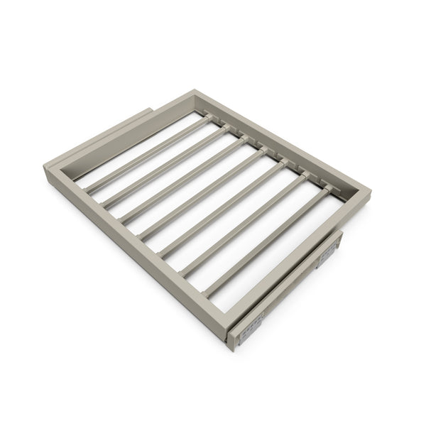 Kit de 7 tringles à pantalons pour armoire 600 mm en acier Emuca gris pierre online