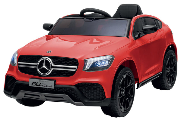 acquista Véhicule électrique porteur pour enfants 12V sous licence rouge Mercedes GLC Coupé