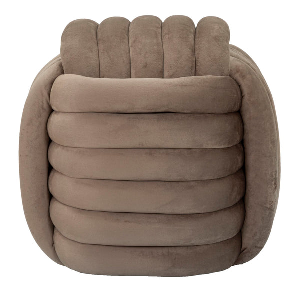 Puff Softy Grigio 45x45x45 cm in MDF e Cotone e Poliestere Grigio online