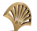 Scultura Foglia Triply 23,5x10x44 cm in Ferro 