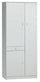 Armoire 3 Portes 1 Tiroir 77x183x34 cm Blanc Lisse