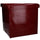 Pouf en simili cuir carré rouge cm 38x38xh39