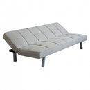 Divano Letto Aaron 178x80x71 cm in Tessuto Grigio chiaro