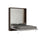 Lit double escamotable peu encombrant Kentaro H210 cm marron