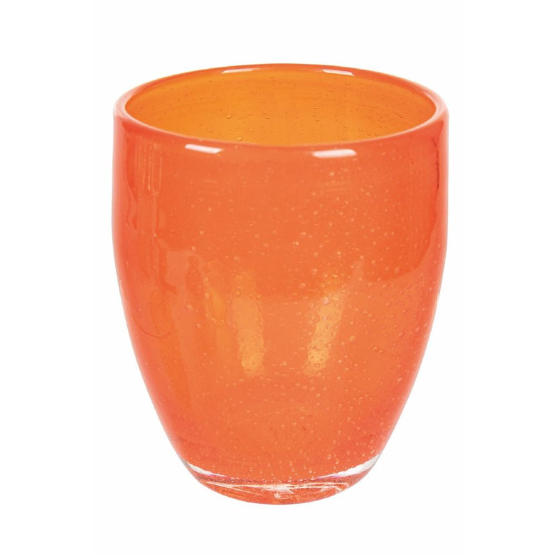 Set 6 Bicchieri Acqua Acapulco Sunset in Vetro VdE Tivoli 1996 Rosso