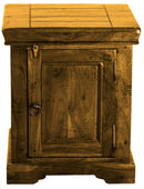 Comodino 1 Anta in Legno Antic Chiaro