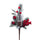 Lot de 24 Pics Baies au Sapin H20 cm Rouge