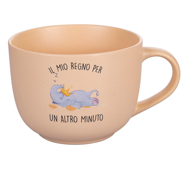 Tazza Ø11,5x9 cm in New Bone China VdE Tivoli 1996 Lazy "il mio regno x un altro minuto" online