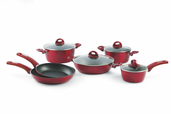 Batterie de cuisine en aluminium antiadhésif 10 pièces Seville Plus de Soriani acquista