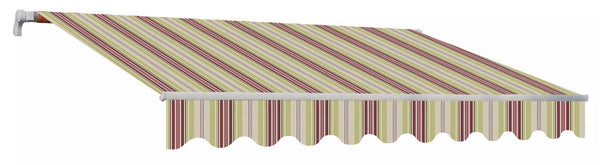 sconto Barre Carrée Auvent Tissu Acrylique Masi Riga Bordeaux Différentes Tailles