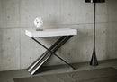 Consolle Allungabile 90-300x40x77 cm in Nobilitato Bianco