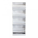 Scarpiera Wendy 60x24x150 h cm in Legno Bianca