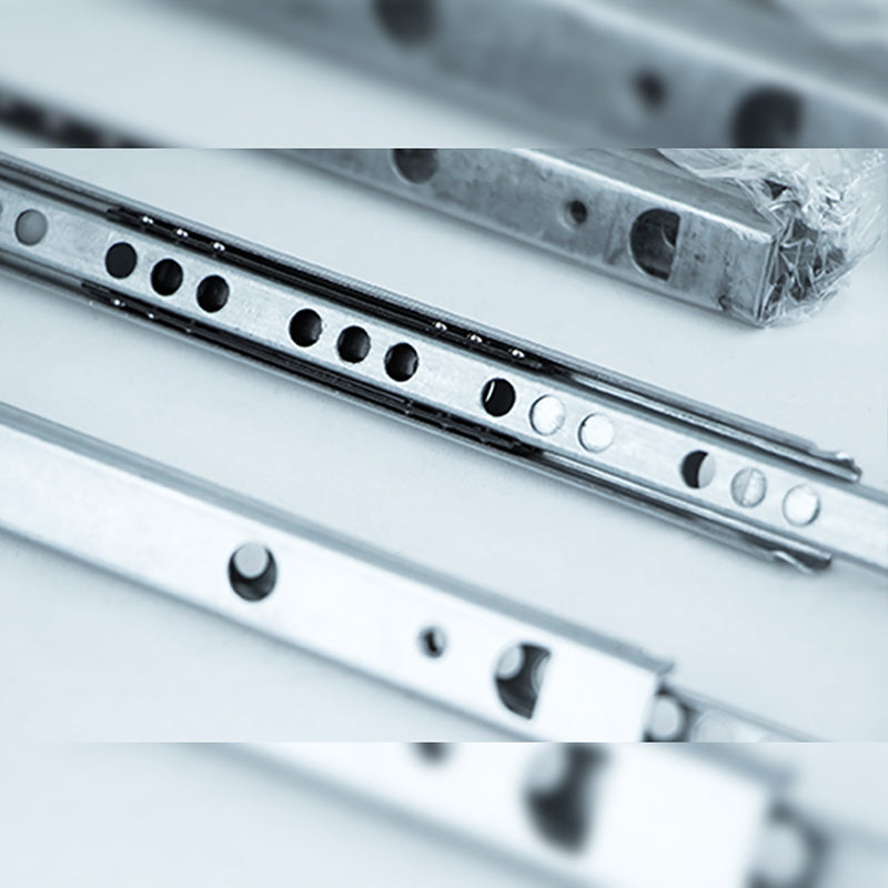 Guide per Cassetti a Sfera 17 x 182 mm Estrazione Parziale Zincato 5 Pezzi Emuca