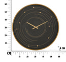 Orologio da Muro Plix Ø60x6 cm in Ferro MDF e Vetro Multicolor
