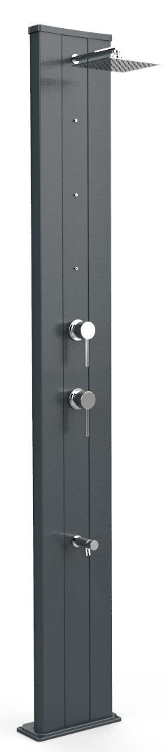 Mitigeur de douche de jardin, nébuliseur et lave-pieds Arkema Dada S Gris Anthracite sconto