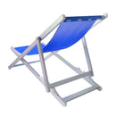 Sedia Sdraio Pieghevole 3 Posizioni in Alluminio e Textilene Blu