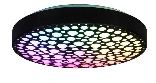 sconto Plafoniera da Interno a LED in Plastica Nero Opaco