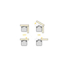 Interruttore per Ante di Armadio Plastica Nero 10 Pezzi Emuca