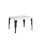 Table extensible 120-204x80x77 cm Paxon Frêne blanc et anthracite