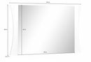 Specchio  110x2x60 cm Arco Bianco Lucido