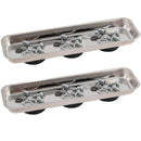 Set 2 Vassoi Vaschetta 23x7cm Piatto Magnetico Porta Minuteria Viti Bulloni  Kinzo