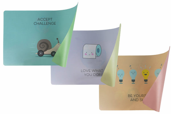 online Lot de 6 sets de table rectangulaires double face 45x30 cm VdE Tivoli 1996 Be Positive