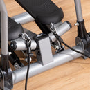 Stepper Fitness 54x40x135 cm con Maniglia e Monitor LCD in Acciaio Argento  