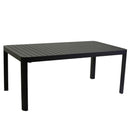 Tavolo Allungabile da Giardino 180/240x100xh75 cm in Alluminio Cleveland Antracite