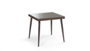 Tavolo da Giardino in Polyrattan con Vetro 80x80H77cm Adila Noce