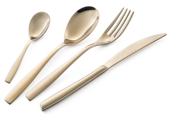 acquista Service de couverts 24 pièces en acier 18/10 PVD Eme Eleven Rosè