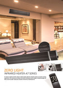 Pannello Radiante Riscaldante Wi-Fi ad Infrarossi 104,5x17,7x6 cm 1500W Sined  Nero