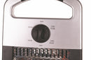 Stufa Elettrica 2 Elementi 30x23x62 cm 900W Kooper Nera e Grigia