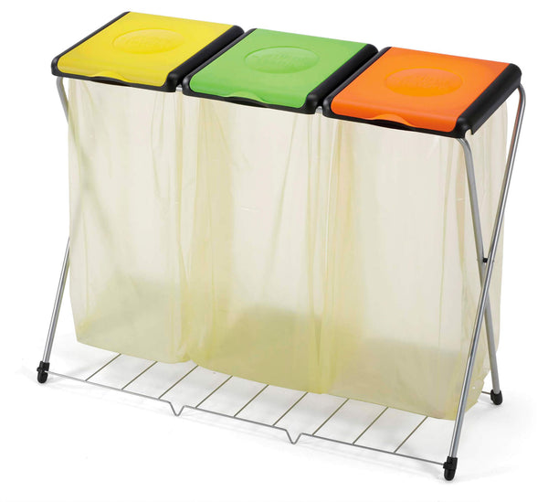 Bauer Gimi Trio Poubelle 3 Places 106x40x82 cm en Acier online