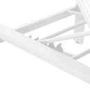 Lettino Prendisole da Giardino 74x200xH98 cm in alluminio e textilene Share Bianco 