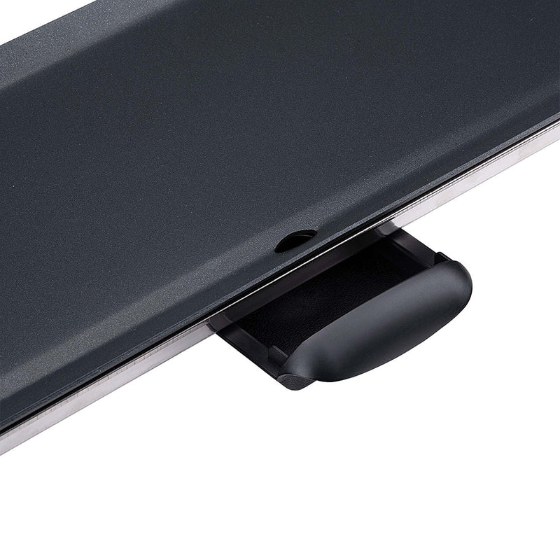 Piastra Grill Griglia Elettrica Antiaderente 86x21cm 5 Impostazioni di Calore Alpina