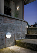 Faretto Segnapassi a Semi Incasso da Esterno a LED Grande Sovil Geo Round Marrone
