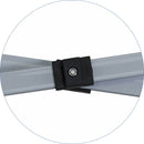 Gazebo da Giardino Pieghevole 3x3m in Acciaio e Tessuto Bianco