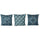Lot de 3 coussins décoratifs 45x45 cm en Polyester VdE Tivoli 1996 Orange Vétiver