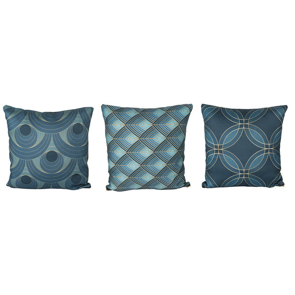 online Lot de 3 coussins décoratifs 45x45 cm en Polyester VdE Tivoli 1996 Orange Vétiver