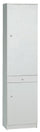 Armoire 2 Portes 1 Tiroir 46x183x34 cm Blanc Lisse