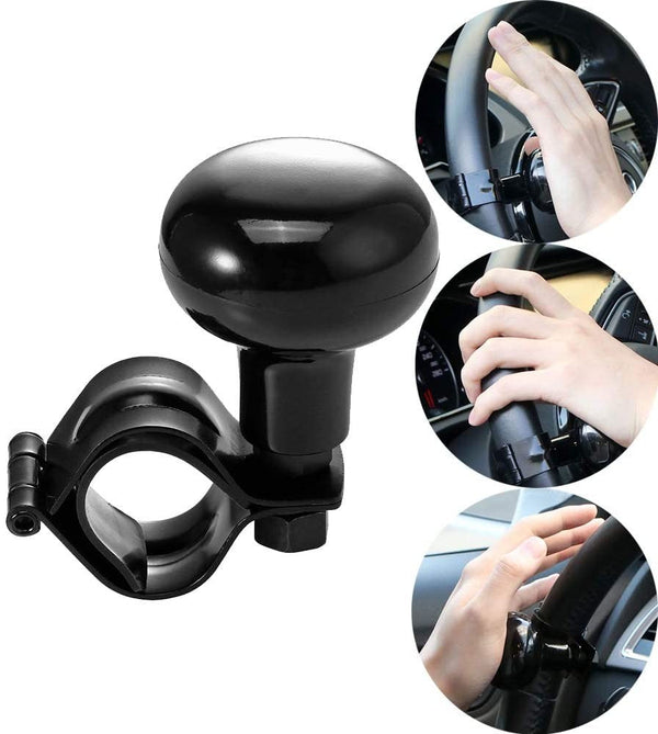 prezzo Pommeau de Volant Universel 10 cm en Plastique et Acier Noir