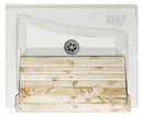 Mobile Lavatoio 63x50x87 cm 2 Ante Asse in Legno Montegrappa Acqua Marella Bianco Lucido