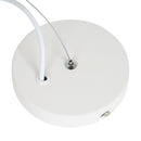 Lampada Moderna a Sospensione in Metallo Cromato Bianco 30x35 cm 