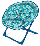 Sedia da Giardino Pieghevole per Bambini in Ferro Soriani Moonchair Squaletto Blu
