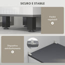 Mobile a Colonna da Bagno con 2 Armadietti e Cassetto 34x32x190 cm Bianco  