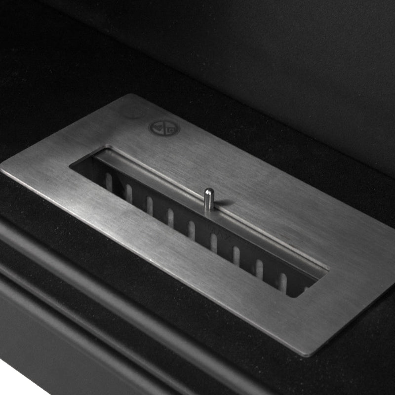 Camino a Bioetanolo da Pavimento 75x28x70 cm Stoccolma in Legno Bianco 